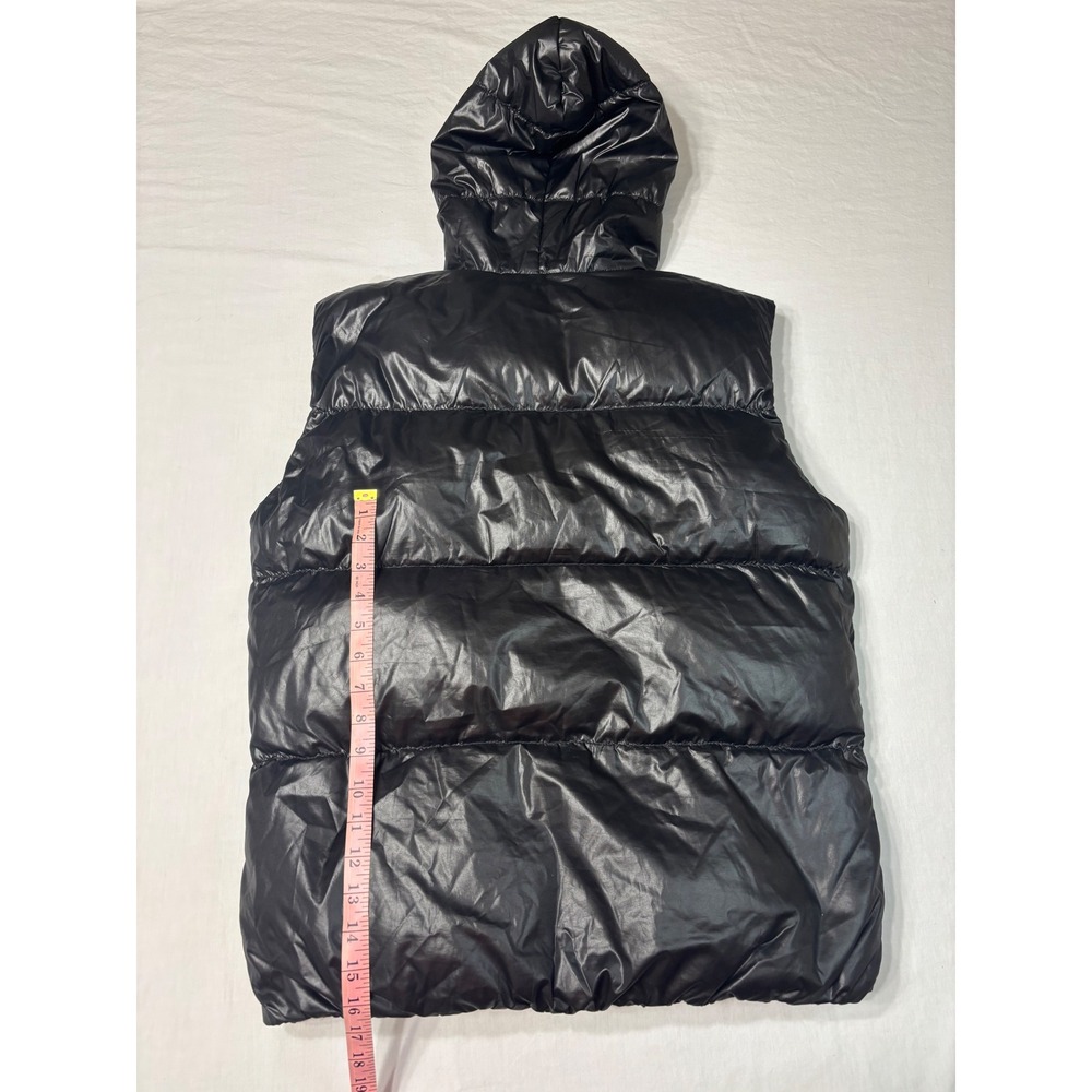 Jack & Jones Core Findus Down Waistcoat Puffer Vest Black Hooded Mens Size L - Picture 7 of 8